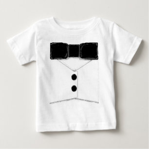 T-shirt Pour Bébé Tuxedo Vest et Bowtie Shirt