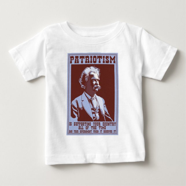 T-shirt Pour Bébé Twain - Patriotisme (Devant)