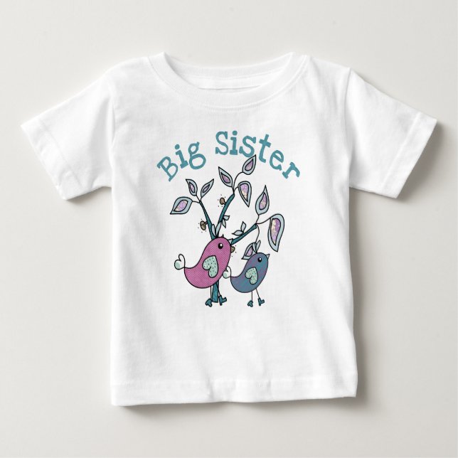 T-shirt Pour Bébé Tweety Birds Big Sister (Devant)