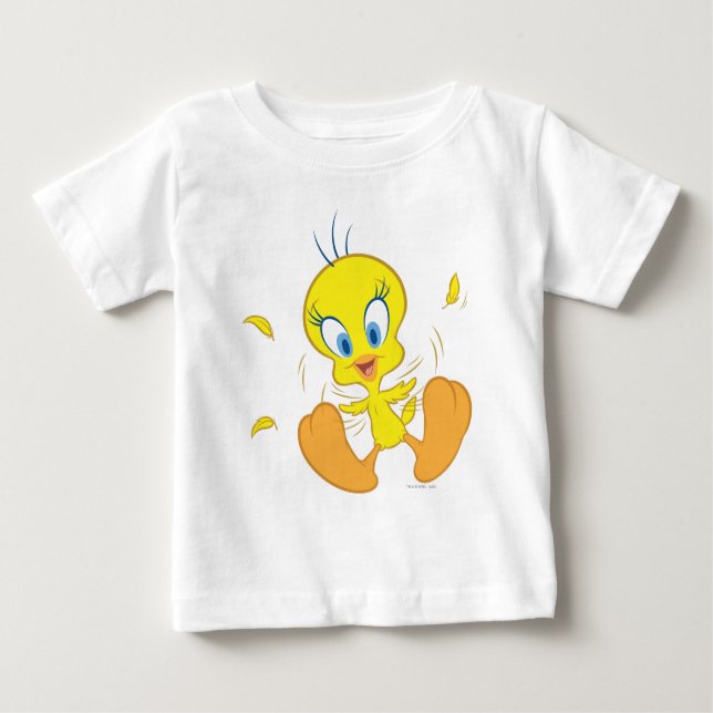 T-shirt Pour Bébé Tweety In Action Pose 5 (Devant)