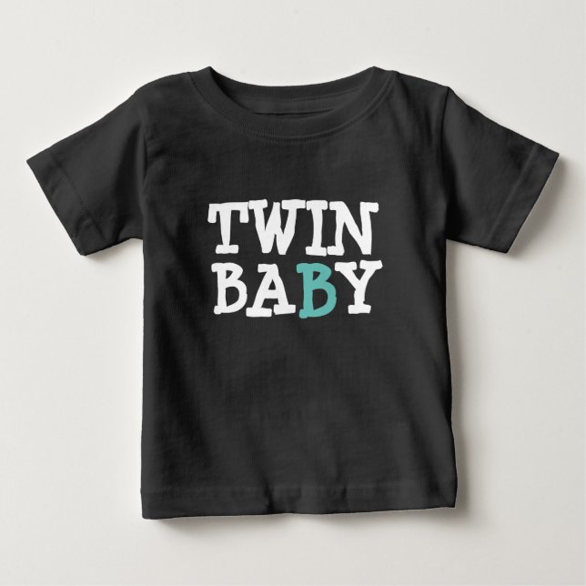 T-shirt Pour Bébé Twin 1 Baby B (Devant)