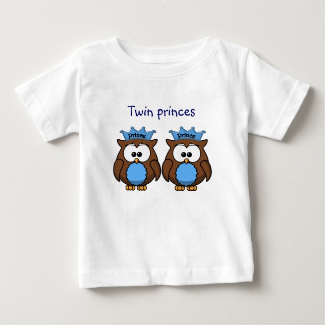 T-shirt Pour Bébé twin owl (Devant)