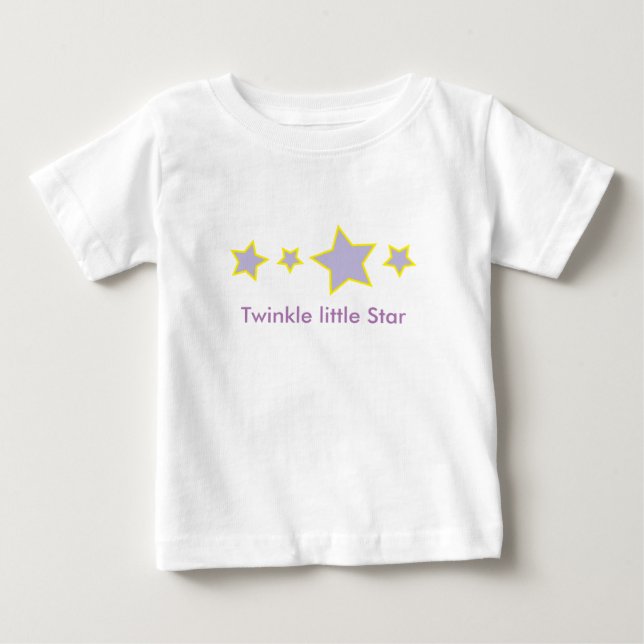 T-shirt Pour Bébé Twinkle Little Star (Devant)