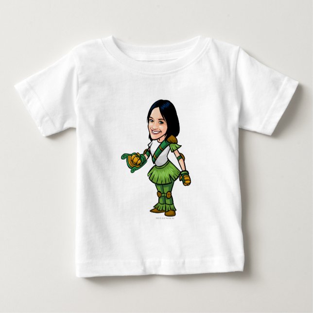 T-shirt Pour Bébé Twitterpate Mystery Island Staff Player (Devant)