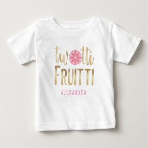 T-shirt Pour Bébé Twotti Fruitti Citron rose Deuxième anniversaire