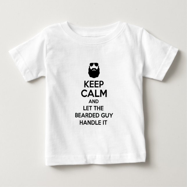 T-shirt Pour Bébé Type barbu (Devant)
