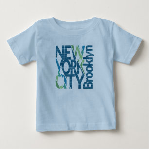 T-shirt Pour Bébé Typographie de Brooklyn New York