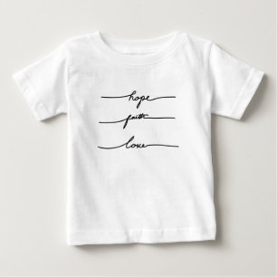 T-shirt Pour Bébé Typographie de l'autocollant de citation minimale,