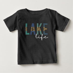 T-shirt Pour Bébé Typographie d'impression de guépard Lake Life