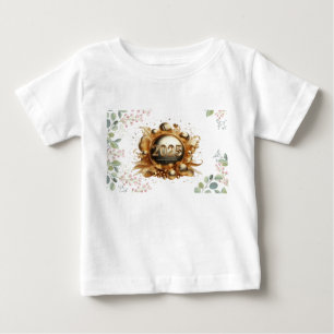 T-shirt Pour Bébé Typographie dorée bonne année 2025