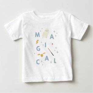 T-shirt Pour Bébé Typographie « Magique » Graphique Hedwigh