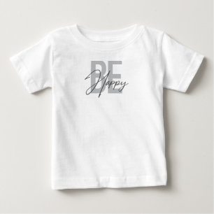 T-shirt Pour Bébé Typographie moderne, simple, cool de Be Happy