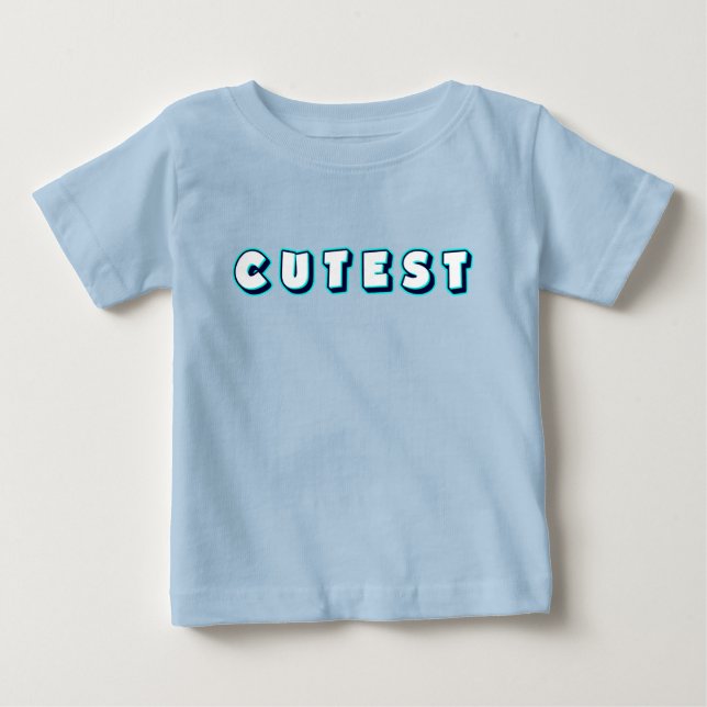 T-shirt Pour Bébé Typographie néon ludique (Devant)