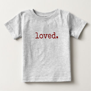 T-shirt Pour Bébé typographie rouge