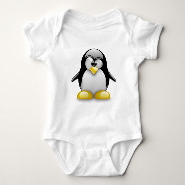 T-shirt Pour Bébé Ubuntu Linux (Devant)