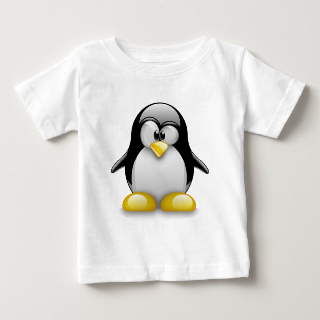 T-shirt Pour Bébé Ubuntu Linux (Devant)