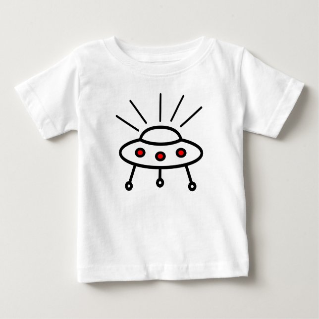 T-shirt Pour Bébé UFO je crois l'alien de soucoupe volante (Devant)