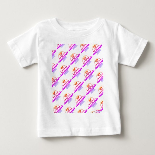 T-SHIRT POUR BÉBÉ UFO PETS  (Devant)