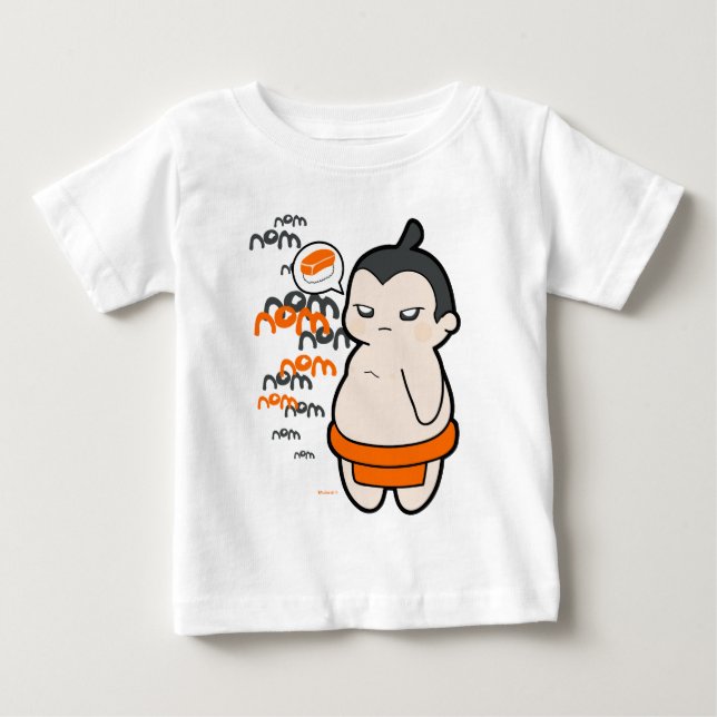 T-shirt Pour Bébé Ugo le Sumo (Devant)