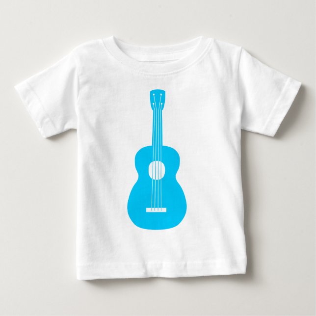 T-shirt Pour Bébé Ukulele - Ciel bleu (Devant)