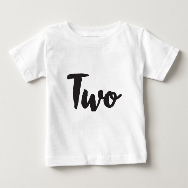 T-shirt Pour Bébé Un 2e anniversaire Deuxième anniversaire Mon 2e an (Devant)