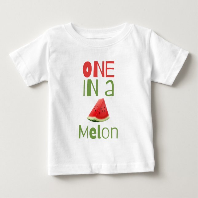 T-shirt Pour Bébé Un à Melon (Devant)