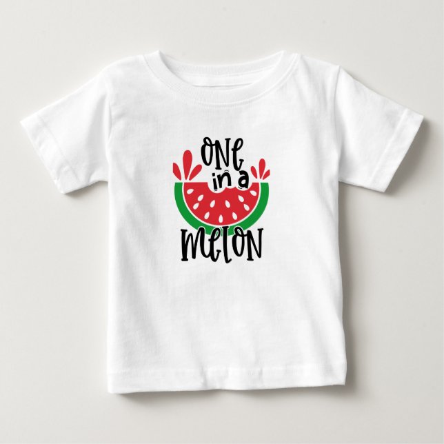 T-shirt Pour Bébé Un à Melon (Devant)