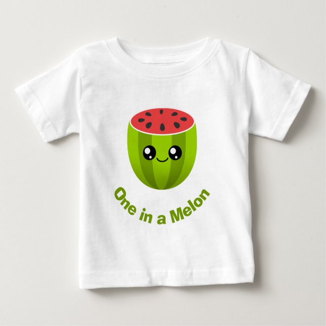 T-shirt Pour Bébé Un à Melon (Devant)