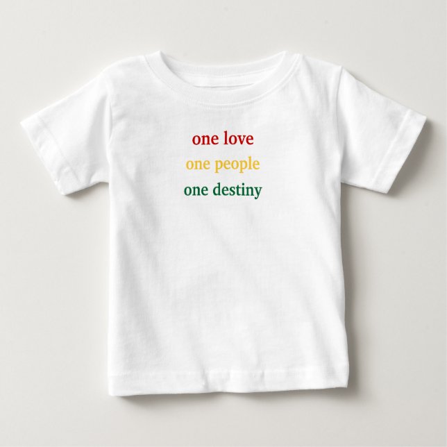 T-shirt Pour Bébé un amour, une personnes, un destin (Devant)