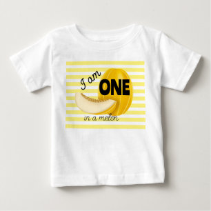 T-shirt Pour Bébé Un anniversaire Premier 1er dans un Melon