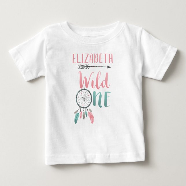 T-shirt Pour Bébé Un anniversaire sauvage de chemise de Boho de (Devant)
