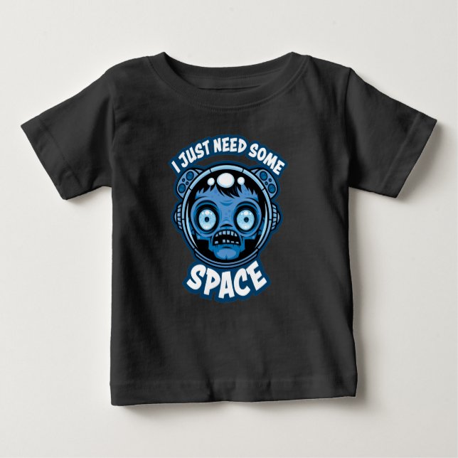 T-shirt Pour Bébé Un Astronaute Zombie A Besoin D'Espace (Devant)