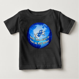 T-shirt Pour Bébé Un autre bébé rampant organique athée sans dieu :