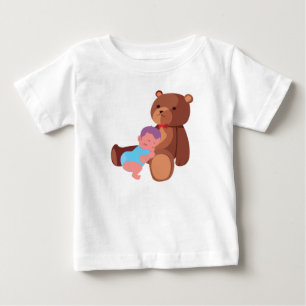 T-shirt Pour Bébé un bébé en peluche