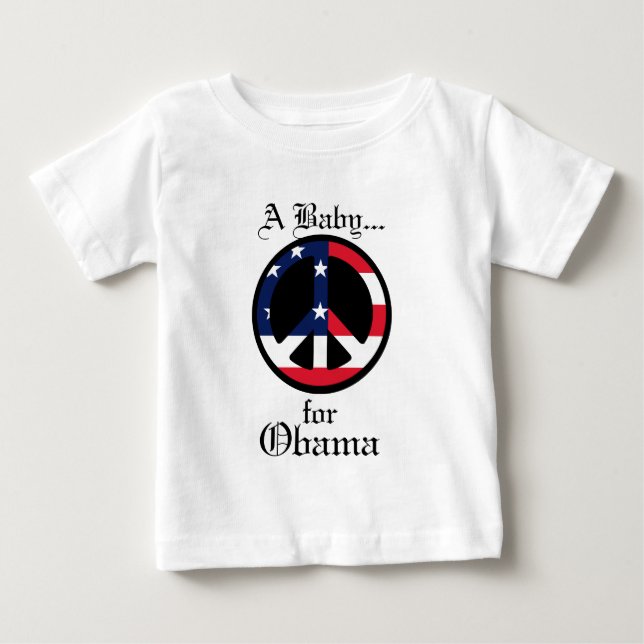 T-shirt Pour Bébé Un bébé pour Obama (Devant)