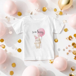 T-shirt Pour Bébé Un Bolosse Rose Bunny GROS SOEUR