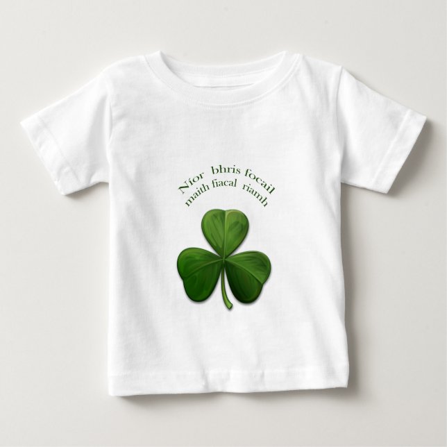 T-shirt Pour Bébé Un bon mot n'a jamais cassé une dent (Devant)