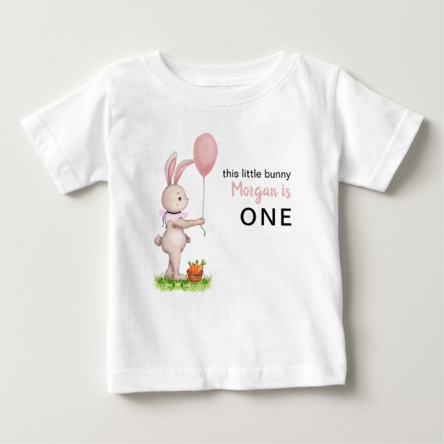 T-shirt Pour Bébé Un certain lapin est un ballon de lapin trop migno (Devant)