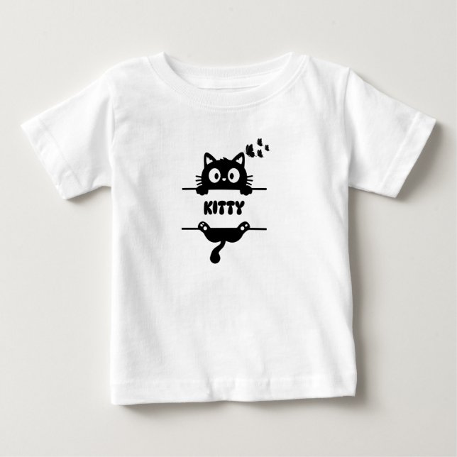T-shirt Pour Bébé un chaton (Devant)