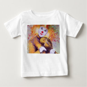 T-shirt Pour Bébé Un clown doux jouant du violon
