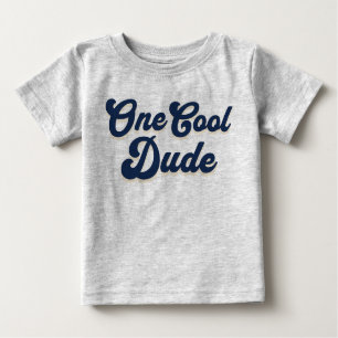 T-shirt Pour Bébé Un Cool Dude Boy 1er anniversaire