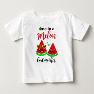 T-shirt Pour Bébé Un Dans Un Melon Godmère Watermelon mignon