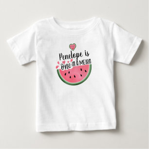 T-shirt Pour Bébé Un Dans Un Melon Watermelon Anniversaire Personnal