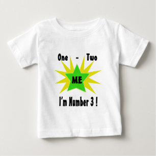 T-shirt Pour Bébé Un Deux Moi Numéro 3