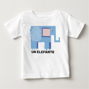 T-shirt Pour Bébé Un Elefante rime espagnole en pépinière