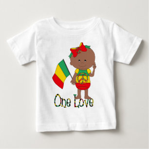 T-shirt Pour Bébé Un enfant amoureux Rasta afro-américain