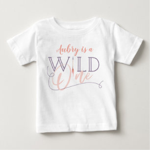 T-shirt Pour Bébé Un ęr premier anniversaire sauvage