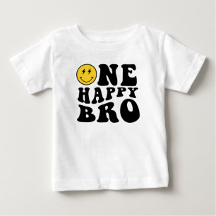 T-shirt Pour Bébé Un frère heureux qui sourit garçon 1er anniversair