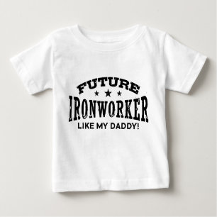 T-shirt Pour Bébé Un Futur Travailleur Du Fer Comme Mon Père
