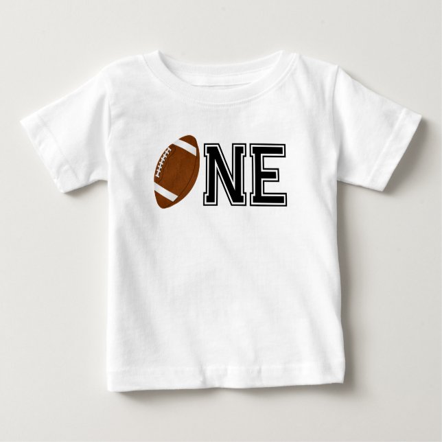 T-shirt Pour Bébé Un garçon de football premier anniversaire (Devant)